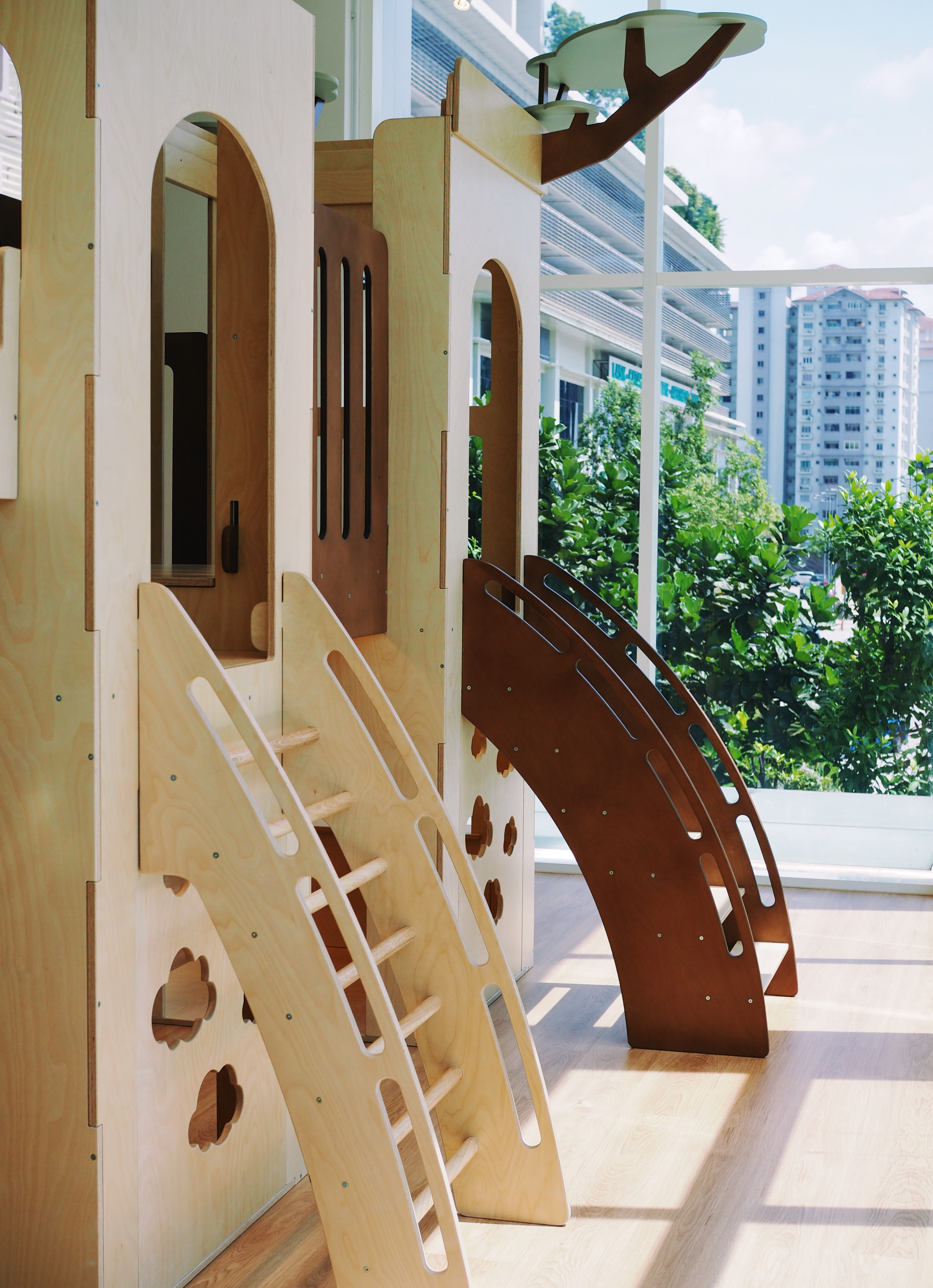 Wooden adventure structure
