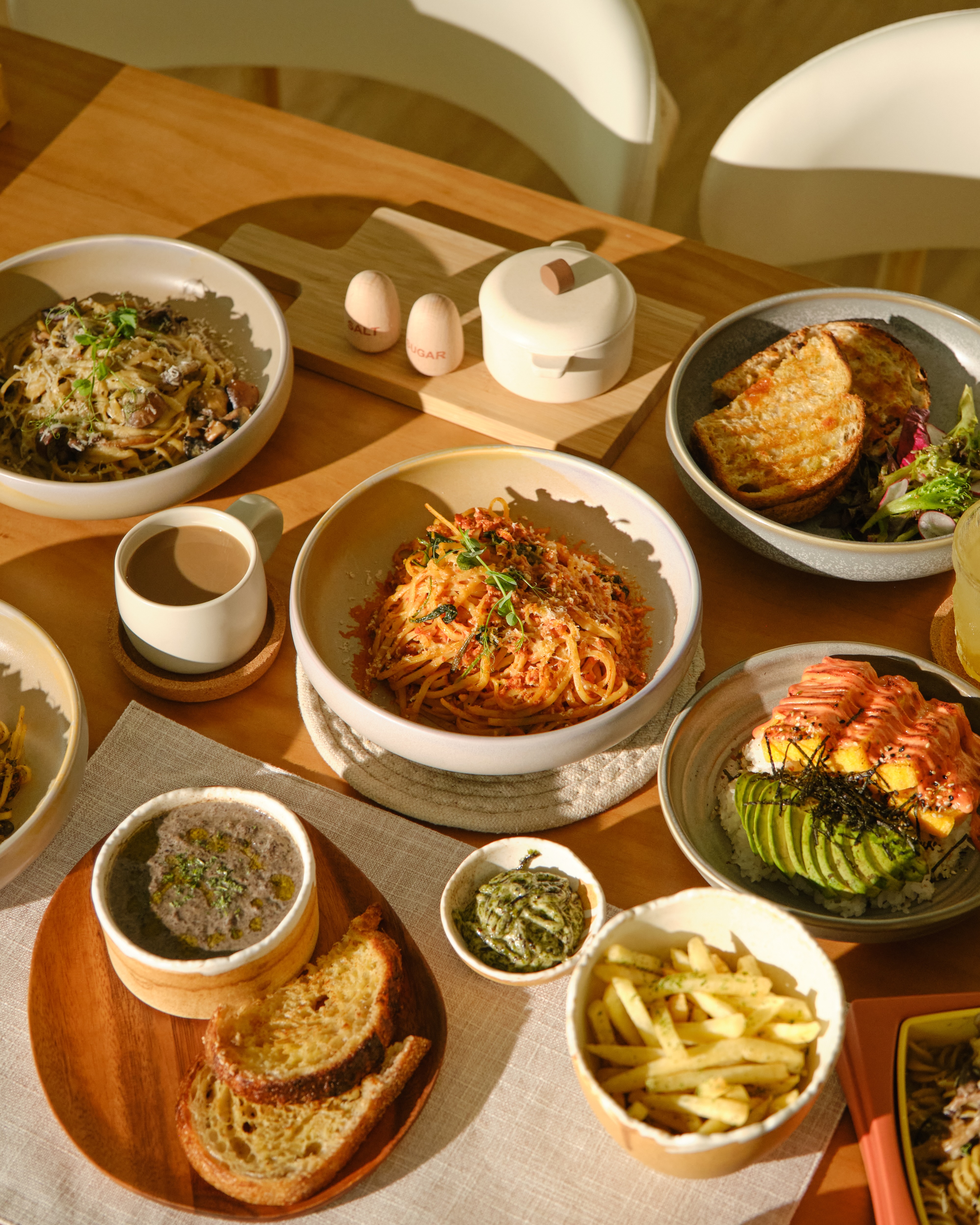Pasta and sides