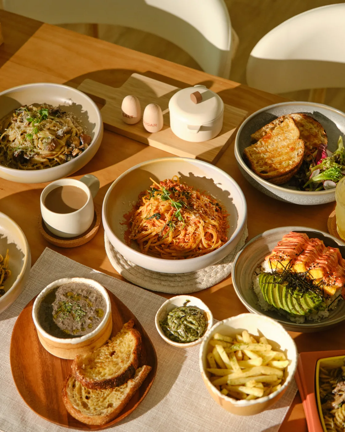 Pasta and sides